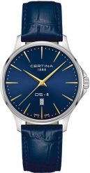 Zegarek Certina DS-8 męski 40 mm skóra (C045.410.16.041.00). Zegarki męskie CERTINA, bez wzorów, ze skóry. Za 1,585.99 zł.