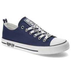 Granatowe Trampki Big Star Damskie Modne Obuwie. Niebieskie trampki i tenisówki damskie BIG STAR, bez wzorów, bez zapięcia. Za 109.00 zł.