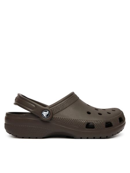 Crocs Klapki Classic 10001 Brązowy ciemny. Brązowe klapki męskie Crocs, bez wzorów, z tworzywa sztucznego, bez zapięcia. Za 239.99 zł.