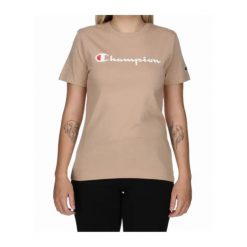 Koszulka damska Champion SS Tee 117534. Brązowe koszulki sportowe damskie Champion, xl, bez wzorów, z bawełny, bez ramiączek. Za 135.84 zł.
