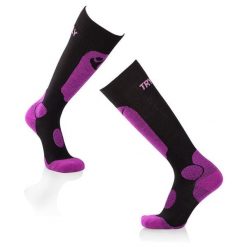 Skarpety narciarskie 3/4 długości z wełny merynosów Black Cyclam. Czarne rękawiczki damskie TRY TO FLY, bez wzorów, z wełny. W wyprzedaży za 117.66 zł.
