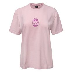 Koszulka damska Hi-Tec Lady Ameli - różowa, Rozmiar XL. Czerwone koszulki sportowe damskie Hi-tec, l, bez wzorów, z bawełny, bez ramiączek, do biegania. Za 34.99 zł.