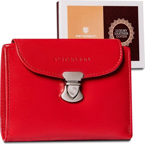 Peterson Skórzany portfel damski z systemem RFID zapinany na zatrzask Peterson NoSize. Portfele damskie Peterson. Za 114.57 zł.
