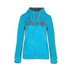 DUERO W JACKET Bluza z kapturem i zamkiem błyskawicznym – wygoda i styl z możliw. Niebieskie bluzy damskie IZAS, l, bez wzorów, sportowe, bez ramiączek, z kapturem. Za 226.04 zł.
