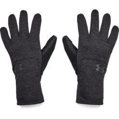 Rękawiczki męskie Under Armour Storm Fleece Gloves Czarne Czarne. Czarne rękawiczki męskie Under Armour, bez wzorów, z materiału. Za 232.99 zł.