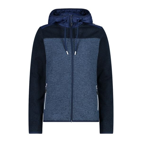 Bluza damska z kapturem CMP. Niebieskie bluzy damskie CMP, xs, bez wzorów, z polaru, bez ramiączek, z kapturem. Za 278.50 zł.