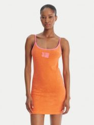 Billabong Sukienka letnia Sunkiss EBJFD03001 Pomarańczowy Slim Fit. Brązowe sukienki damskie Billabong, na lato, s, bez wzorów, z bawełny, bez kołnierzyka, bez ramiączek. Za 259.99 zł.