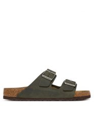 Birkenstock Klapki Arizona 1032783 Zielony ciemny. Zielone klapki męskie Birkenstock, bez wzorów, ze skóry, bez zapięcia. Za 549.99 zł.