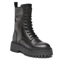 Trapery GINO ROSSI. Czarne trapery damskie Gino Rossi, bez zapięcia. Za 279.99 zł.