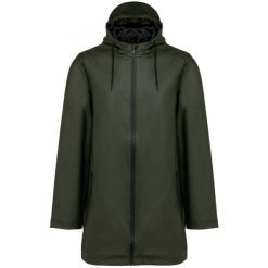 Kurtka wodoodporna Kariban Premium. Zielone kurtki męskie KARIBAN, m, bez wzorów, z materiału, eleganckie, bez kaptura. W wyprzedaży za 248.50 zł.