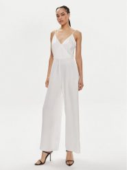 Vila Kombinezon Ellile 14099252 Biały Regular Fit. Białe sukienki damskie Vila, bez wzorów, z syntetyku, bez kołnierzyka, bez ramiączek. Za 119.99 zł.