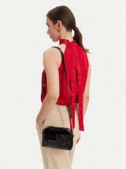 LOVE MOSCHINO Torebka JC4250PP0OKE100A Czarny. Czarne listonoszki damskie Love Moschino, bez wzorów, ze skóry, bez dodatków. Za 862.00 zł.