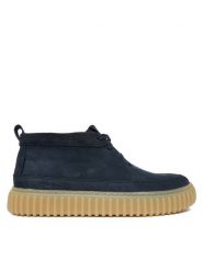 Clarks Trzewiki Torhill LaceHi 26183475 Granatowy. Niebieskie botki męskie Clarks, bez wzorów, z nubiku, bez obcasa, bez zapięcia. Za 569.99 zł.