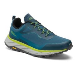 Buty trekkingowe męskie Jack Wolfskin Terrashelter Low. Niebieskie trekkingi męskie Jack Wolfskin, bez zapięcia. Za 269.99 zł.