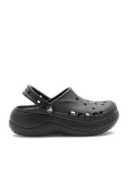 Crocs Klapki BAYA PLATFORM CLOG 208186-001 Czarny. Czarne klapki damskie Crocs, bez wzorów, z syntetyku, bez obcasa, bez zapięcia. Za 236.99 zł.