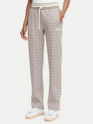 Guess Spodnie dresowe V5YB20 KB212 Brązowy jasny Regular Fit. Brązowe spodnie sportowe damskie Guess, z aplikacjami, z dresówki. Za 394.99 zł.