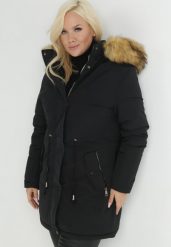 Czarna Kurtka Parka Dwustronna Sikave. Czarne kurtki damskie Born2be, xl, bez wzorów, z jeansu, bez kaptura. Za 309.99 zł.