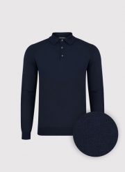 PAKO LORENTE - Sweter polo w kolorze granatowym. Swetry męskie Pako Lorente, na wiosnę, m, bez wzorów, z poliesteru, bez kołnierzyka, bez ramiączek. Za 299.99 zł.