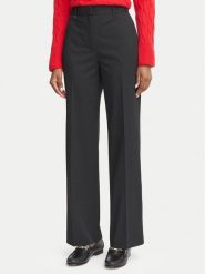 Tommy Hilfiger Spodnie materiałowe WW0WW51899 Czarny Straight Fit. Czarne spodnie materiałowe damskie Tommy Hilfiger, bez wzorów, z materiału. Za 529.99 zł.