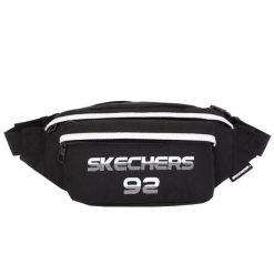 Torebka nerka sportowa dla dorosłych Skechers Downtown Waist Bag pojemność 4 L. Czarne saszetki i nerki męskie Skechers, bez wzorów, z materiału. Za 59.99 zł.