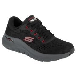 Buty sportowe Sneakersy męskie, Arch Fit 2.0 - The Keep. Czarne buty sportowe męskie Skechers, bez wzorów, bez zapięcia. Za 389.99 zł.