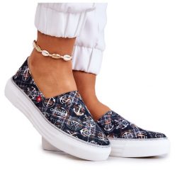 Damskie Tenisówki Slip On Memory Foam Big Star JJ276012 Czarne. Czarne trampki i tenisówki damskie bez wzorów, przed kostkę, bez zapięcia. Za 229.32 zł.