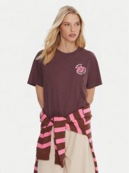 Roxy T-Shirt Hangloose The Sky ERJZT06020 Fioletowy Regular Fit. Fioletowe t-shirty damskie Roxy, l, bez wzorów, z bawełny, bez kołnierzyka, bez ramiączek. Za 119.99 zł.