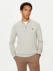U.S. Polo Assn. Sweter MUP2963 Szary Regular Fit. Szare swetry męskie U.S. Polo Assn., m, bez wzorów, z bawełny, bez kołnierzyka, bez ramiączek. Za 269.99 zł.