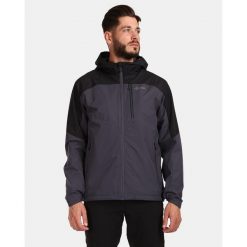 Męska kurtka outdoorowa Kilpi OLVERA-M. Szare kurtki męskie Kilpi, m, bez wzorów, sportowe, bez kaptura. Za 566.65 zł.