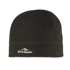 Czapka polarowa z logo Fjord Nansen Fall. Czarne czapki damskie FJORD NANSEN, bez wzorów, z polaru. Za 49.99 zł.