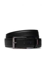 Tommy Hilfiger Pasek Męski Business Texture 3.5 Adj AM0AM12069 Czarny. Czarne paski męskie Tommy Hilfiger, ze skóry. Za 179.99 zł.