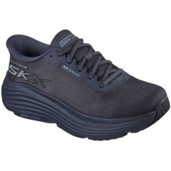 Buty sportowe męskie Skechers Max Cushioning Endeavour Ex. Niebieskie buty sportowe męskie Skechers, bez wzorów, z syntetyku, bez zapięcia. Za 590.00 zł.