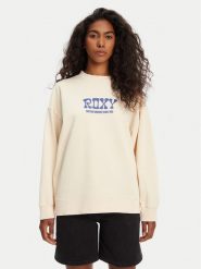 Roxy Bluza ERJFT04941 Beżowy Regular Fit. Brązowe bluzy damskie Roxy, xs, bez wzorów, z bawełny, bez ramiączek, bez kaptura. Za 159.99 zł.