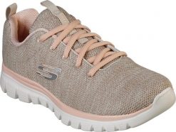 Skechers Skechers damskie buty sportowe Graceful Twisted Fortune 12614 NTCL Natural/Coral 37,5. Obuwie sportowe damskie Skechers, bez wzorów, bez zapięcia. Za 264.99 zł.