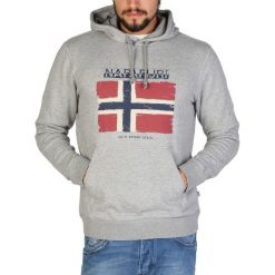 Napapijri bluza męska XL szara. Szare bluzy męskie Napapijri, m, bez wzorów, eleganckie, bez ramiączek, bez kaptura. W wyprzedaży za 305.00 zł.