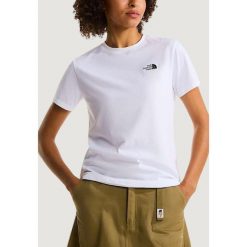 Koszulka crop top Kobieta W EVOLUTION SIMPLE DOME. Białe bluzki damskie The North Face, bez wzorów, z bawełny, bez kołnierzyka, bez ramiączek. Za 157.55 zł.