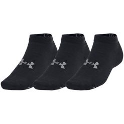 Skarpetki Unisex Dla Dorosłych Essential Low Cut (zestaw 3 Sztuk). Czarne skarpety męskie Under Armour, bez wzorów. Za 88.99 zł.