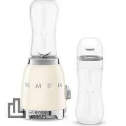 Blender Sport 50's Style kremowy. Białe blendery Smeg. W wyprzedaży za 429.00 zł.