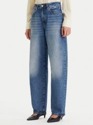 Tommy Hilfiger Jeansy WW0WW48535 Niebieski Barrel Fit. Niebieskie jeansy damskie Tommy Hilfiger, bez wzorów, z bawełny. Za 529.99 zł.