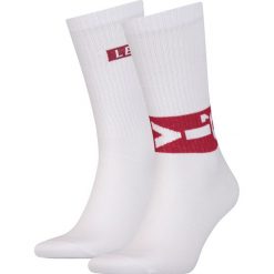 Levi's 2-pack Skarpetki Biały. Białe skarpetki damskie Levi's®, bez wzorów, z bawełny. Za 51.95 zł.