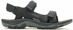 Sandały górskie Merrell Huntington Czarny - 43. Czarne sandały męskie Merrell, bez wzorów, sportowe, bez zapięcia. Za 298.42 zł.