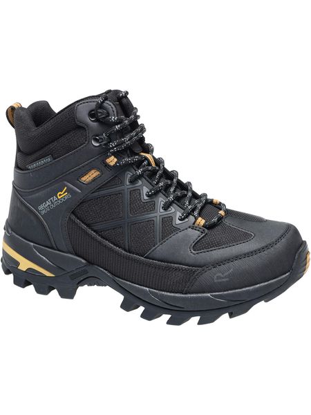 Męskie buty trekkingowe Samaris III. Czarne trekkingi męskie Regatta, z materiału, bez zapięcia. Za 515.00 zł.