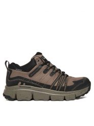 Skechers Trekkingi Summits At 237701 TNBK Brązowy. Brązowe botki męskie Skechers, bez wzorów, ze skóry, bez obcasa, bez zapięcia. Za 339.99 zł.