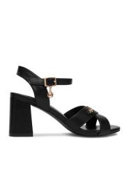 MEXX Sandały CEO-HY1917-1 Czarny. Czarne sandały damskie Mexx, bez wzorów, ze skóry, bez obcasa, na słupku, bez zapięcia. Za 159.99 zł.