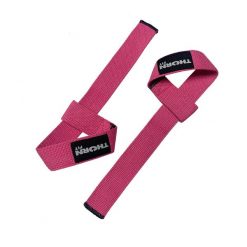 Paski do podnoszenia ciężarów THORN FIT Lifting straps cotton pink. Czerwone paski damskie THORN FIT, sportowe. Za 24.90 zł.