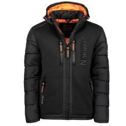 Geographical Norway BEACHWOOD – męska kurtka softshell, czarna/pomarańcz. Brązowe kurtki męskie Geographical Norway, na wiosnę, m, bez wzorów, z elastanu, trekkingowe. Za 319.00 zł.