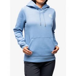Bluza z kapturem damska Carhartt Logo Sleeve Graphic Sweatshirt. Czarne bluzy damskie Carhartt, m, bez wzorów, sportowe, bez ramiączek, z kapturem. Za 277.99 zł.