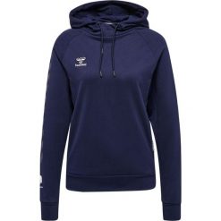 Damska bawełniana bluza z kapturem Hummel Move Grid. Niebieskie bluzy damskie Hummel, m, bez wzorów, z bawełny, sportowe, bez ramiączek, z kapturem. Za 252.75 zł.