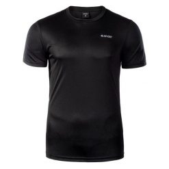 Koszulka męska Hi-Tec Sibic - czarna, Rozmiar L. Czarne t-shirty męskie Hi-tec, l, bez wzorów, z dzianiny, bez kołnierzyka, bez ramiączek. Za 36.99 zł.