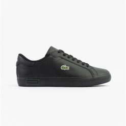 Buty Męskie Sportowe Lacoste Powercourt 125 2 Sma. Czarne buty sportowe męskie Lacoste, bez wzorów, bez zapięcia, tenisowe. Za 369.60 zł.